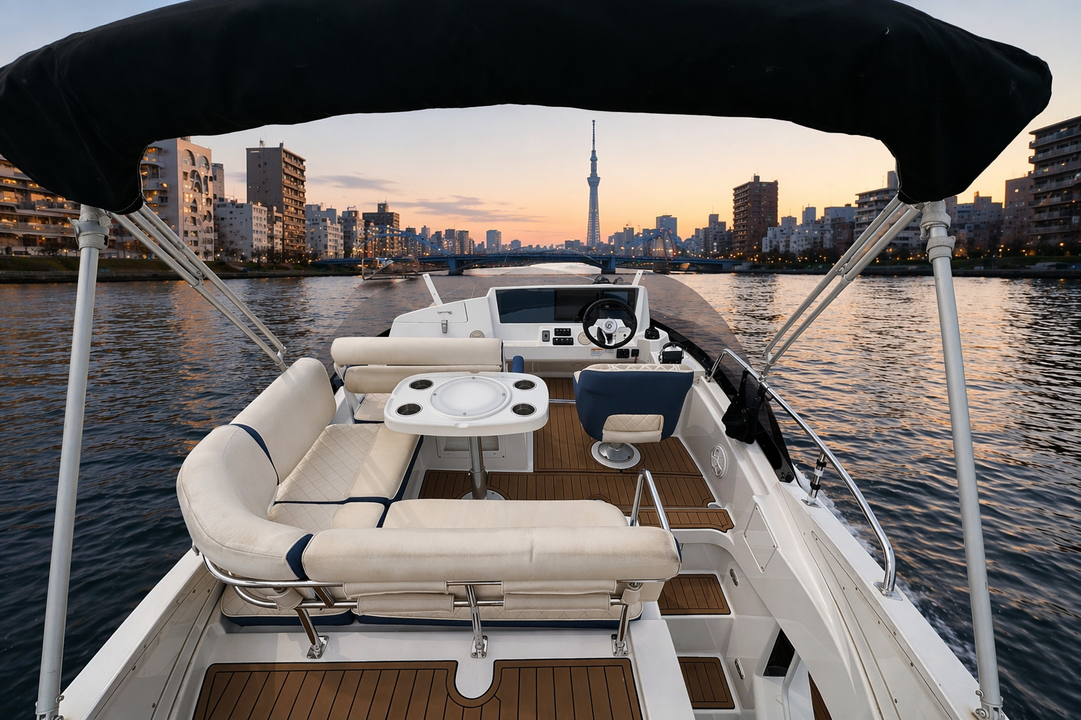 Flybridge (2nd floor)<br>The best spot to feel the sea breeze